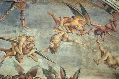 Duivels, uit het Laatste Oordeel (detail) door Luca Signorelli